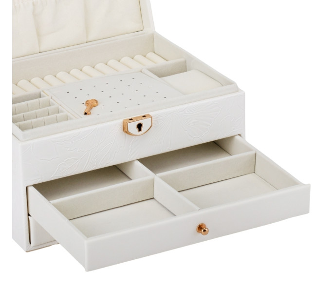 Ящик для украшений "Маренго", белый, 23 см (9188-015)