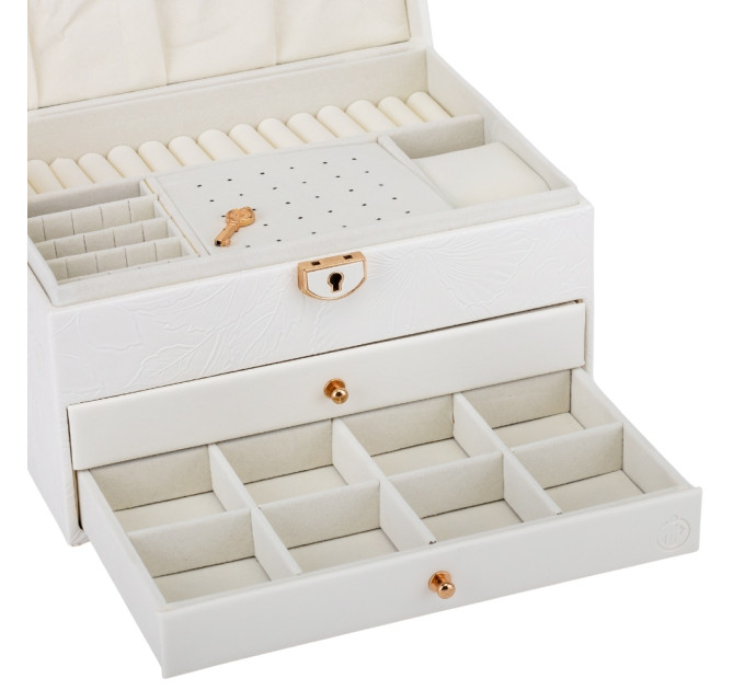 Ящик для украшений "Маренго", белый, 23 см (9188-015)