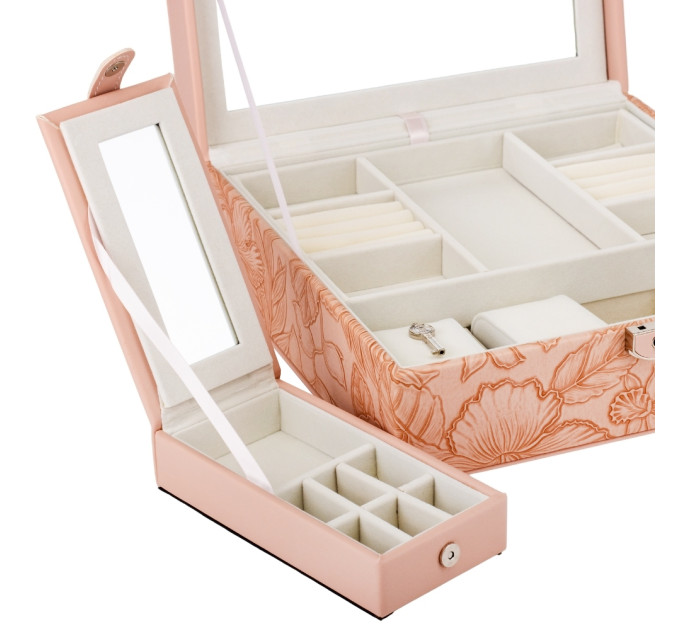 Скринька для прикрас "Квітучий сад", рожева, 25 см (9188-014)