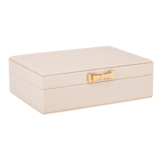 Ящик для украшений "Золотой бантик", бежевый, 24 см (9188-010)