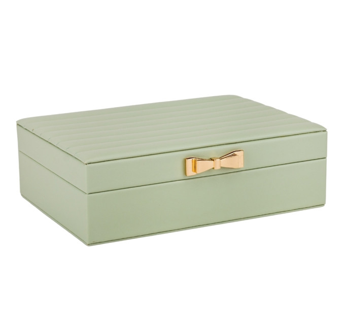 Ящик для украшений "Золотой бантик", оливковый, 24 см (9188-009)