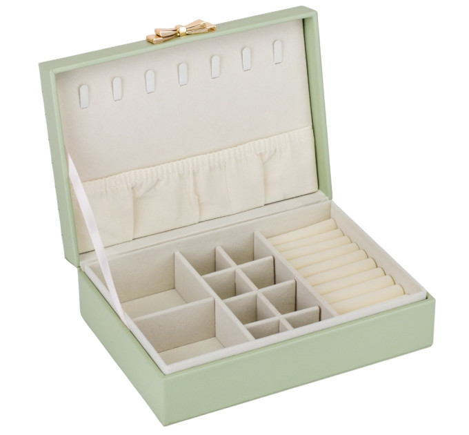 Ящик для украшений "Золотой бантик", оливковый, 24 см (9188-009)