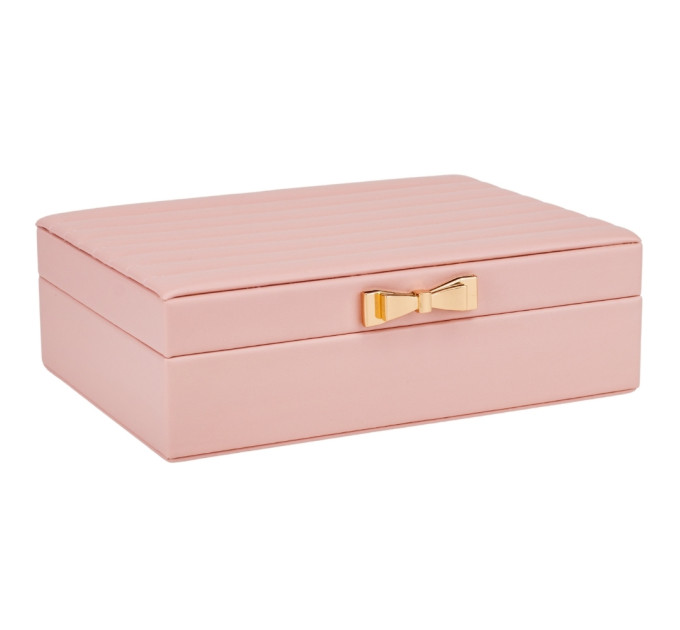 Скринька для прикрас "Золотий бантик", рожева, 24 см (9188-008)