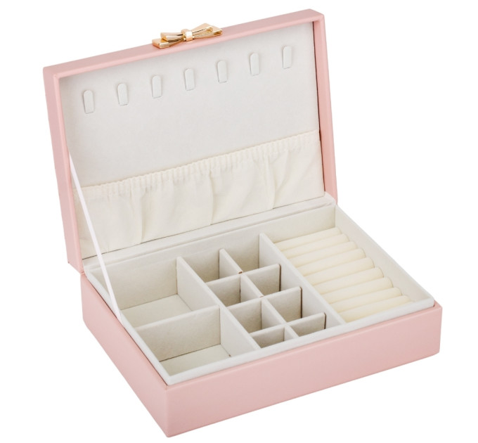 Скринька для прикрас "Золотий бантик", рожева, 24 см (9188-008)