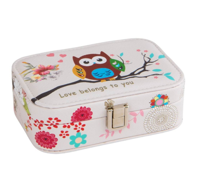 Ящик для украшений "Совушки", 10*15*5 см * Рандомный выбор дизайна (9065-007)