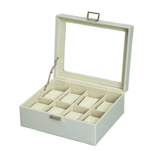 Скринька для годинника 8 шт. Білий колір (0505-002)