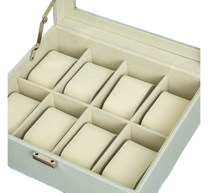 Скринька для годинника 8 шт. Білий колір (0505-002)