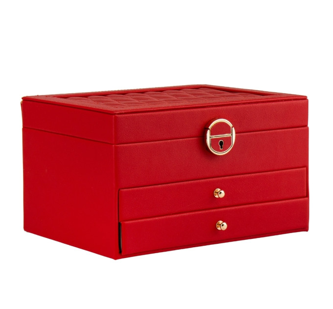 Ящик для украшений "Маренго", красный, 17,5*23,5*14 см (9065-018)