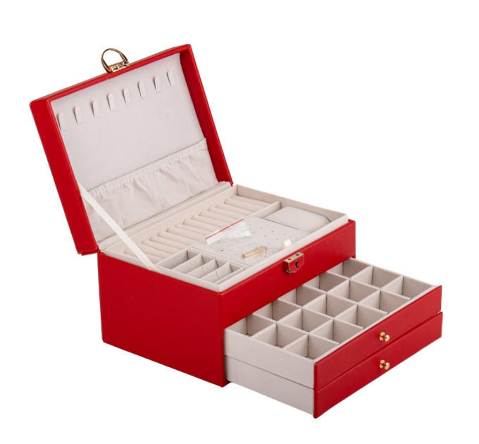Ящик для украшений "Маренго", красный, 17,5*23,5*14 см (9065-018)