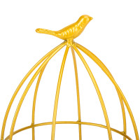 Подсвечник-ваза "Золотая птичка", розовая, 41 см (8915-007)