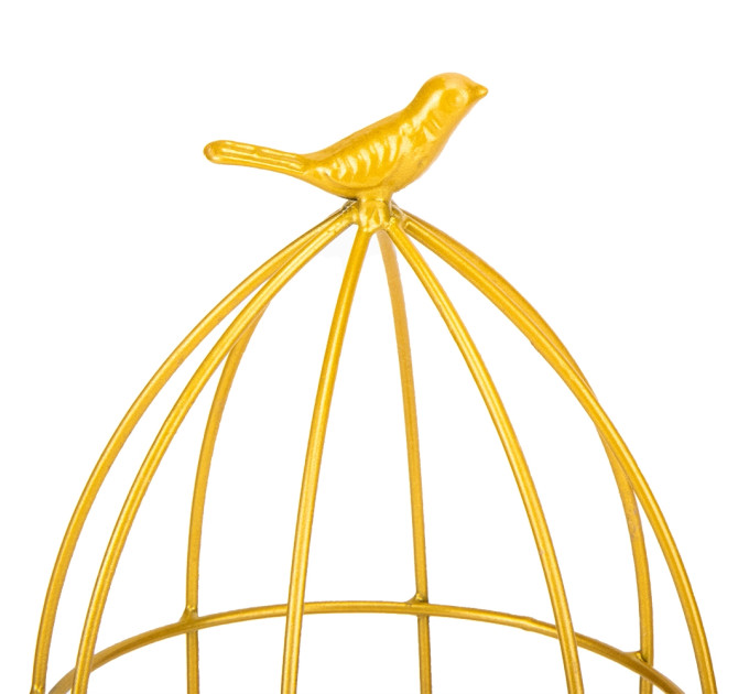 Подсвечник-ваза "Золотая птичка", 41 см (8915-008)