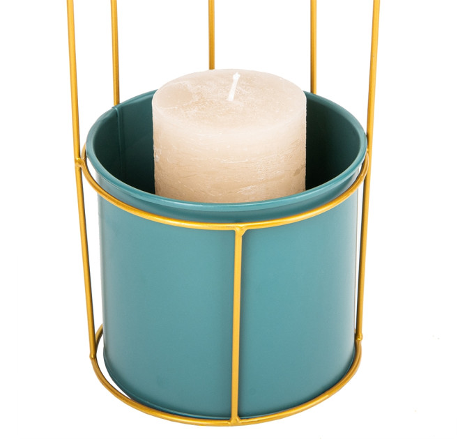 Подсвечник-ваза "Золотая птичка", 41 см (8915-008)