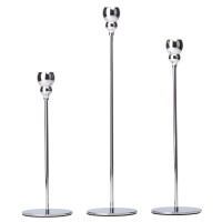 Набор из 3 подсвечников "Симфония", серебряный, 32*27*22 см (9137-004) Набор из 3 подсвечников "Симфония", серебряный, 32*27*22 см (9137-004)