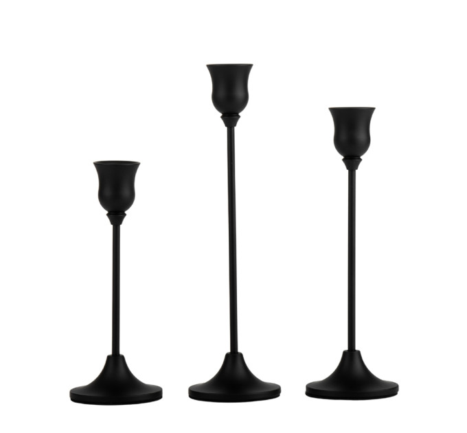 Набор из 3 подсвечников "Антрацит", 23*20*16,5 см (9062-003)