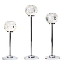 Набор из 3 подсвечников "Бриллиант", серебряный, 21*17,7*14,7 см (9137-013) Набор из 3 подсвечников "Бриллиант", серебряный, 21*17,7*14,7 см (9137-013)