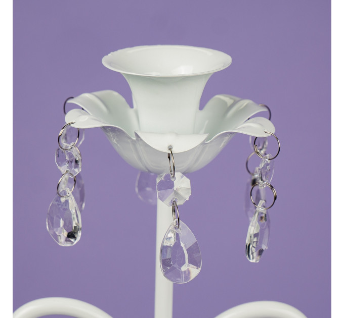 Подсвечник на 3 свечи с кристаллами (57 см.) (2011-005)