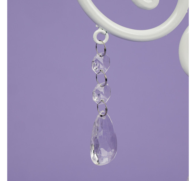 Подсвечник на 3 свечи с кристаллами (57 см.) (2011-005)