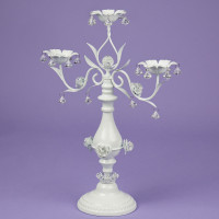 Подсвечник на 3 свечи с кристаллами (50 см.) (2011-007)