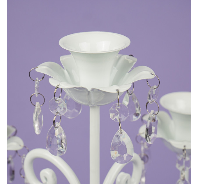 Подсвечник на 5 свечей с кристаллами (57 см.) (2011-006)