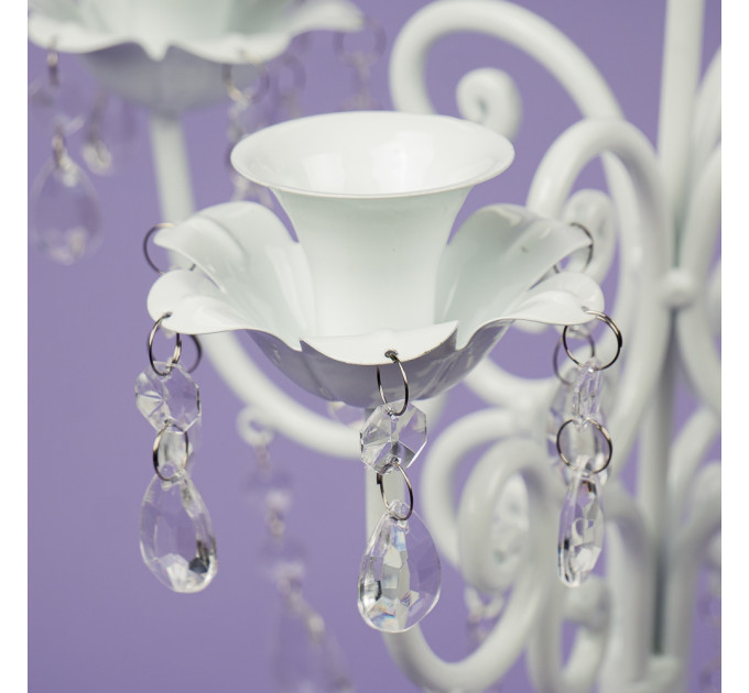 Подсвечник на 5 свечей с кристаллами (57 см.) (2011-006)