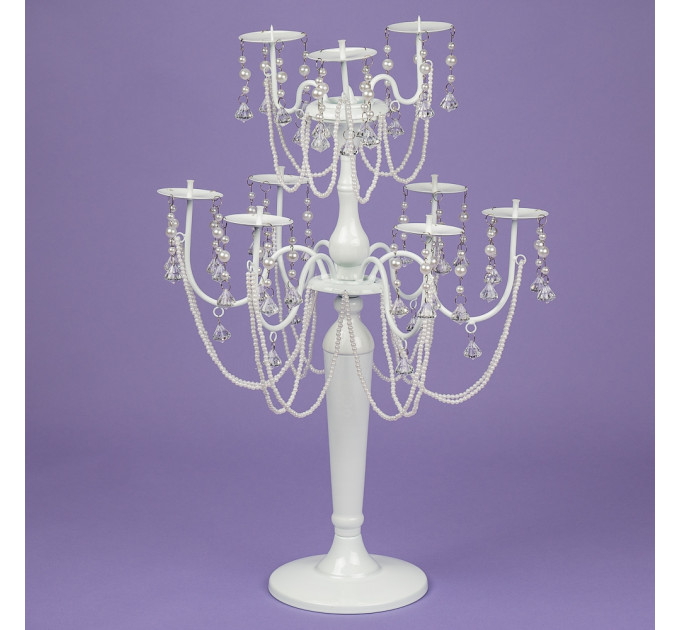 Подсвечник на 9 свечей с кристаллами (60 см.) (2011-002)