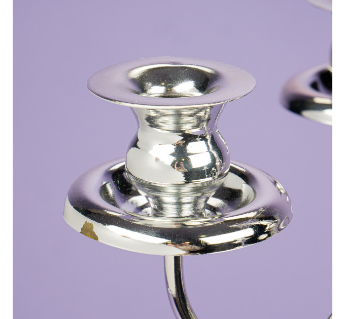 Подсвечник на 5 свечей, хром (73 см.) (2011-018)
