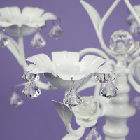 Подсвечник на 5 свечей с кристаллами (50 см.) (2011-008)