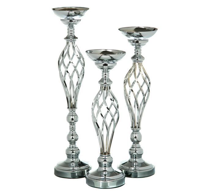 Набор флористических подставок "Лукреция", серебро (2009-054)