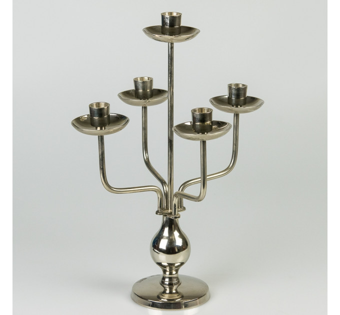 Подсвечник (40 см, бронза+никель) (205418)