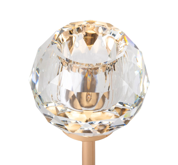 Набор из 3 подсвечников "Бриллиант", золотой, 21*17,7*14,7 см (9137-012)