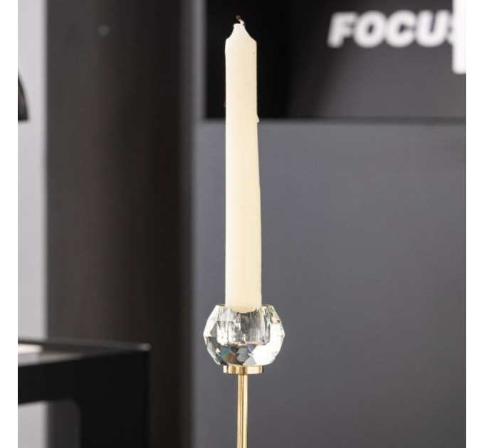 Набор из 3 подсвечников "Бриллиант", золотой, 21*17,7*14,7 см (9137-012)