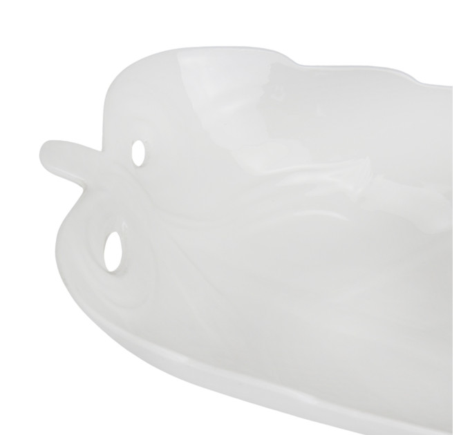 Блюдо "Белый лист", 35,5 см (9030-003)