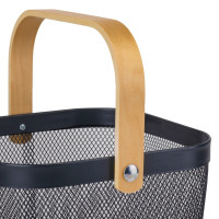 Корзина металлическая "Уютный оаза", графитовая, 24,5*17 см (9138-007) Корзина металлическая "Уютный оаза", графитовая, 24,5*17 см (9138-007)