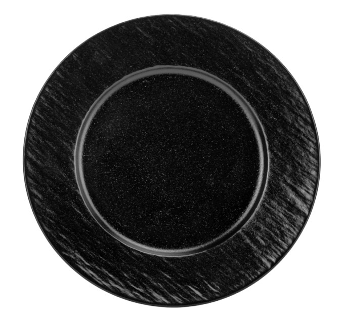Тарелка "Инь и ян", черная, 27 см (9096-006)