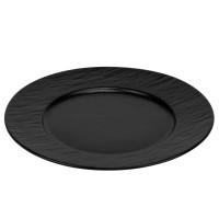 Тарелка "Инь и ян", черная, 27 см, (комплект 6 шт) (9182-006)