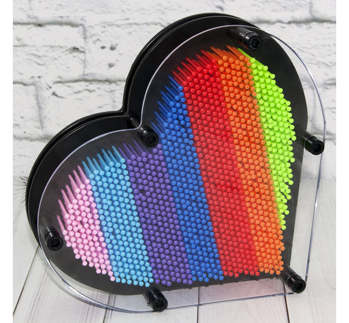 Гвозди ART-PIN Сердце Радуга