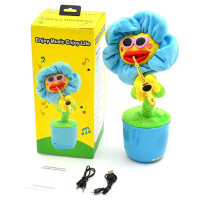 Интерактивная игрушка танцующий Цветок, блютуз колонка с FM радио Dancing Flower (голубая) Интерактивная игрушка танцующий Цветок, блютуз колонка с FM радио Dancing Flower (голубая)