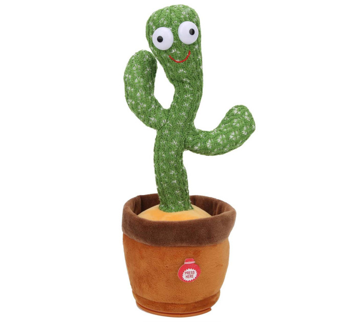 Інтерактивна плюшева іграшка танцюючий Кактус повторюшка