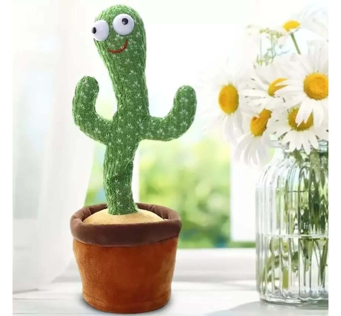 Інтерактивна плюшева іграшка танцюючий Кактус повторюшка