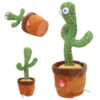 Интерактивная плюшевая игрушка танцующий Кактус повторюшка Интерактивная плюшевая игрушка танцующий Кактус повторюшка