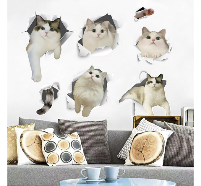 Интерьерная наклейка CD Кошки SK6066 60х45см