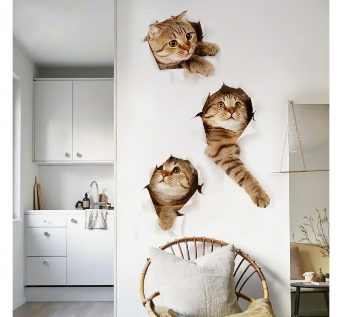 Інтер'єрна наклейка CD Кошенята XH6215 40х60см