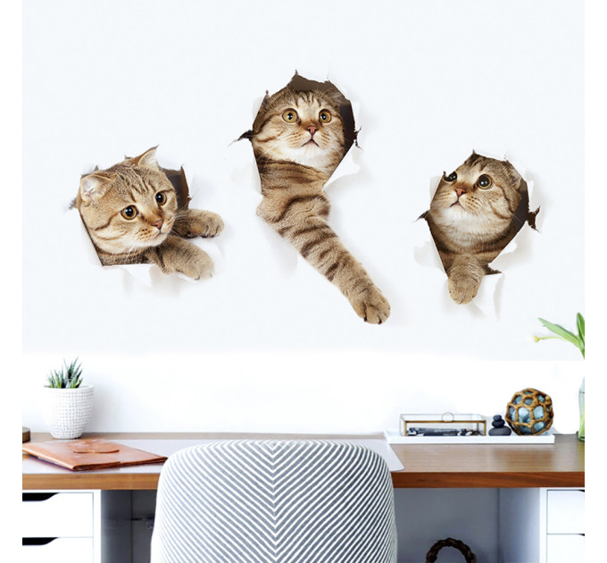 Інтер'єрна наклейка CD Кошенята XH6215 40х60см