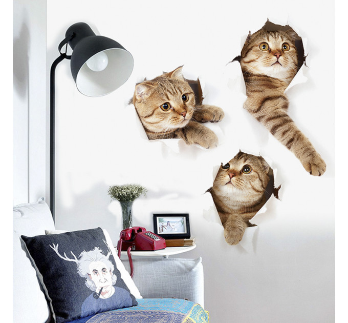 Інтер'єрна наклейка CD Кошенята XH6215 40х60см