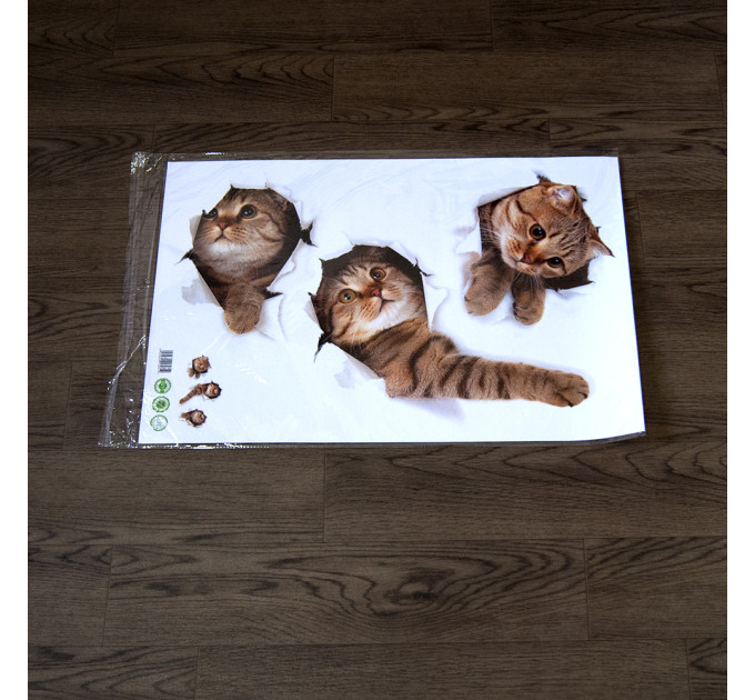 Інтер'єрна наклейка CD Кошенята XH6215 40х60см