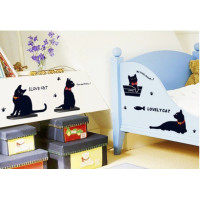 Интерьерная наклейка HL Черный кот AY7157 70х50см