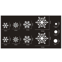 Интерьерная наклейка NG Рождественская Снежинки XH6231 60х45см