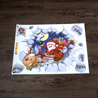 Интерьерная наклейка NG Санта Клаус разбитая стена ABQ6005 45х60см