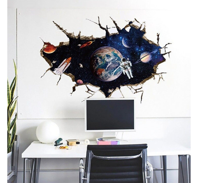 Интерьерная наклейка SS Космонавт SK9066A 90х60см