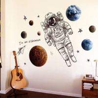 Интерьерная наклейка SS Космонавт XL8335 90х60см